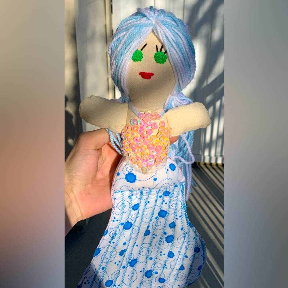 Hand Stitched Memaid from Entre Amigos in Mexico - Collectors Doll